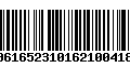 Código de Barras 00616523101621004183