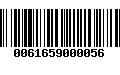 Código de Barras 0061659000056