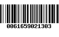 Código de Barras 0061659021303