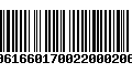 Código de Barras 00616601700220002063