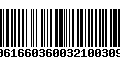 Código de Barras 00616603600321003090