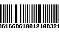 Código de Barras 00616606100121003216