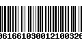 Código de Barras 00616610300121003268