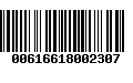 Código de Barras 00616618002307