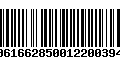 Código de Barras 00616628500122003949