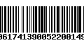 Código de Barras 00617413900522001496