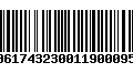 Código de Barras 00617432300119000959