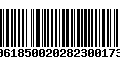 Código de Barras 00618500202823001734