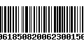 Código de Barras 00618508200623001505