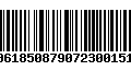 Código de Barras 00618508790723001517