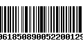 Código de Barras 00618508900522001292