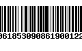 Código de Barras 00618530908619001223