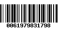 Código de Barras 0061979831798