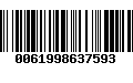 Código de Barras 0061998637593