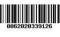 Código de Barras 0062020339126