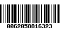 Código de Barras 0062058816323