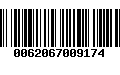 Código de Barras 0062067009174