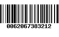 Código de Barras 0062067383212