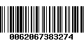 Código de Barras 0062067383274