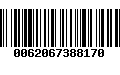 Código de Barras 0062067388170