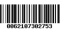 Código de Barras 0062107302753