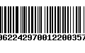 Código de Barras 00622429700122003570