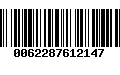 Código de Barras 0062287612147