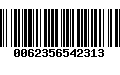 Código de Barras 0062356542313