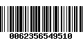 Código de Barras 0062356549510