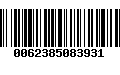 Código de Barras 0062385083931