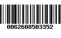 Código de Barras 0062608503352