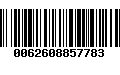 Código de Barras 0062608857783