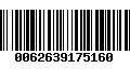 Código de Barras 0062639175160