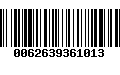 Código de Barras 0062639361013