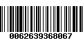 Código de Barras 0062639368067