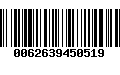 Código de Barras 0062639450519