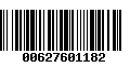 Código de Barras 00627601182