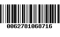 Código de Barras 0062781068716
