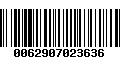 Código de Barras 0062907023636