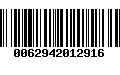 Código de Barras 0062942012916