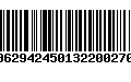 Código de Barras 00629424501322002707