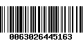 Código de Barras 0063026445163