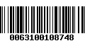 Código de Barras 0063100108748