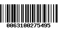 Código de Barras 0063100275495