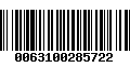 Código de Barras 0063100285722