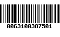 Código de Barras 0063100387501