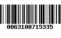 Código de Barras 0063100715335