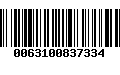 Código de Barras 0063100837334