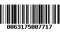 Código de Barras 0063175007717