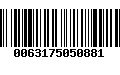 Código de Barras 0063175050881